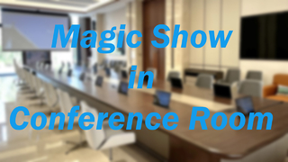 Magische show in de vergaderruimte