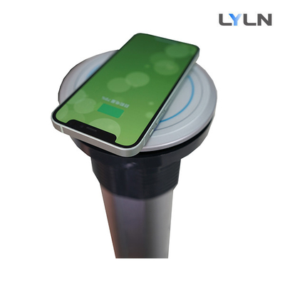 Anti Collision Motorized Retractable Table Socket With Wireless Charger