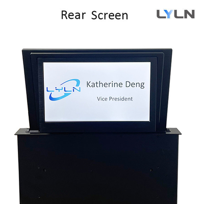 Motorized Retractable Monitor With 10.1 Inch Digital Nameplate for Displaying LOGO/Attendee's Information