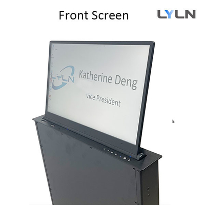 Motorized Retractable Monitor With 10.1 Inch Digital Nameplate for Displaying LOGO/Attendee's Information