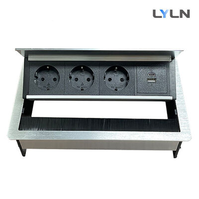 Manually Flip Up Power Outlets | Multi-level adjustable