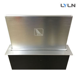 Customized Size Motorized Retractable Monitor With Brushed Aluminum Material