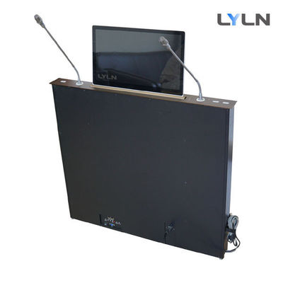 CE Approved Retractable Monitor & 2 Microphones For chairman seat in conference system