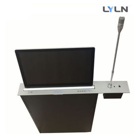 Lift Up / Down Motorized Retractable Monitor integrating with Fixed Conference Discussion Unit