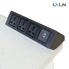 CE Approved Removable Desk Outlets With Power Socket & AV Connection