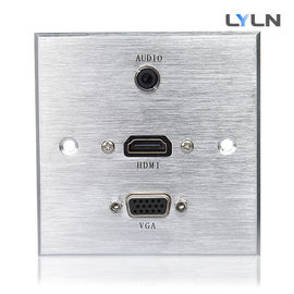 Conference Room AV Wall Plate , Integrated Audio Wall Plate 86 X 86mm