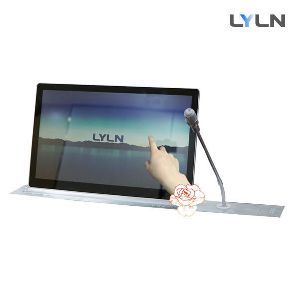 Motorized Computer Monitor Lift With High Sensitive Touch Function And Microphone