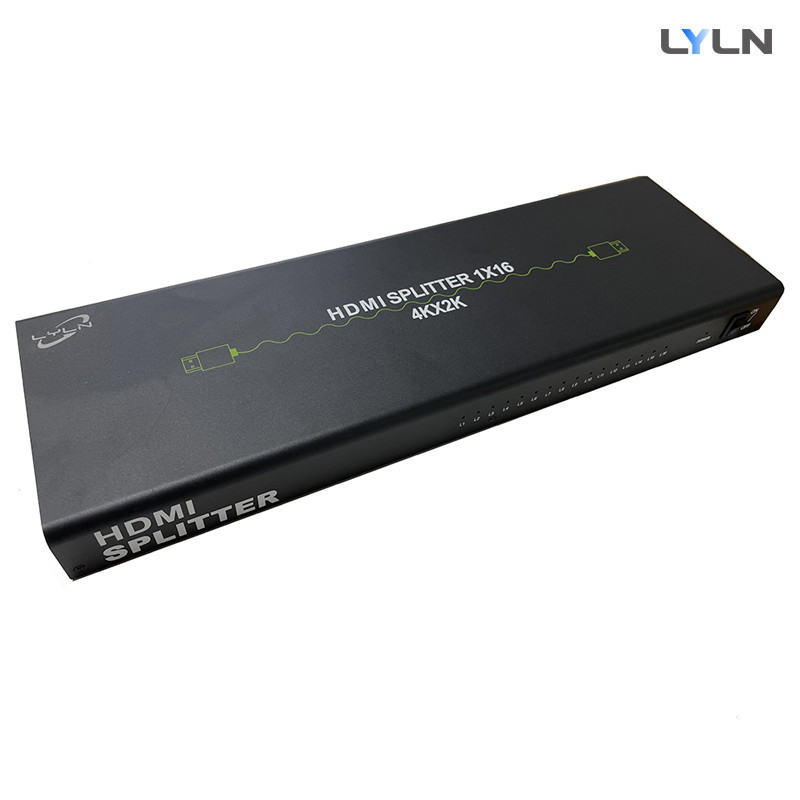 Lyln HDMI Signal Splitter 1in16out With The Ability Of Signal Buffering And Amplification