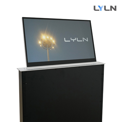 quality Brushed Aluminum Retractable Monitor For Video Conference Room factory