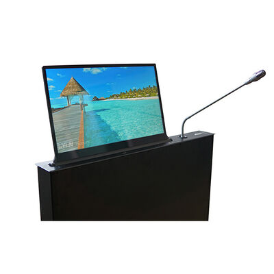 Monitor Motorized retractable Terintegrasi Dengan Konferensi Discussion Unit, Mikrofon adalah retractable